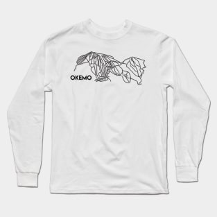 Okemo VT Trail Map | Okemo Ski Resort Trails Long Sleeve T-Shirt